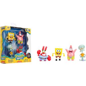 Spongebob Squarepants 2.5" 4-Pack Die-Cast Figures, Toys for Kids and Adults