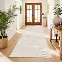 Pauwer 3x6 Area Rugs for Living Room, Modern Non Slip Washable Rug, Beige
