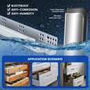 LONTAN Undermount Soft Close Drawer Slides 15 Inch Hidden Bottom Mount Full Extension Cabinet Rails with Rear mounting Bracket and Locking Devices 1 Pair Concealed Drawer Runners 100lb Load Capacity