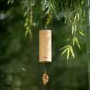 Wind Chimes for Outside Natural Bamboo Windchimes Unique Rain Chime Sound Healing Instruments Gifts for Mom Indoor Outdoor Zen Decorations for Patio Porch Garden and Backyard (Fm-Chord)