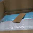 Dual Layer 4 Inch Memory Foam Mattress Topper Twin Size, 2 Inch Cooling Gel Memory Foam and 2 Inch Pillow Top Mattress Pad Cover for Back Pain, Deep Elastic Pocket, Medium Support, White