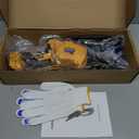 Cordless Mini Chainsaw Compatible with Dewalt 20V MAX Battery (NO Battery), 6 Inch & 8 Inch Small Electric Chainsaw Brushless, 2 x 6'' Chains + 2 x 8'' Chains, Auto Oiler, Handheld Pruning Chain Saw (Yellw Black)