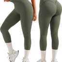 OMKAGI Smile Butt Lifting Workout Leggings for Women High Waisted Seamless Compression Yoga Pants XL