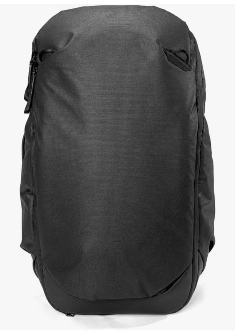 Peak Design Travel Backpack 30L, Black, Expandable 27-33L Design, Rear and Top Access, Weatherproof Shell, Laptop Sleeve, Ideal for Travel or Everyday Carry, Versatile Backpack for Men and Women