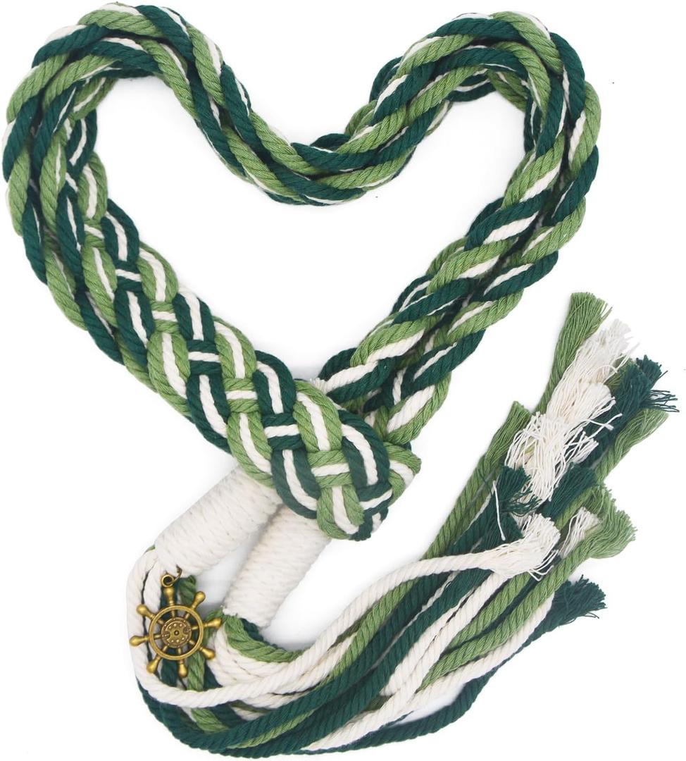 Green Handfasting Cord for Wedding in Traditional Lazo Cord Wedding Lasso Cotton Wedding Lasso Rope Traditional Celtic Pattern Green Handfasting Cord for Wedding in Traditional Lazo Cord Wedding Lasso Cotton Wedding Lasso Rope Traditional Celtic Pattern