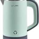 WTJMOV Small Electric Kettle Stainless Steel, 0.8L Portable Tea Kettle Auto Shut-off, Low Power Hot Water Kettle for Camping, Travel, Office and More