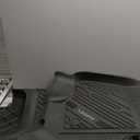 LASFIT Floor Mats for Ford F-150 2021-2026 | F150 Lightning 2022-2025 SuperCrew (Rear w/Fold Flat Storage) Carpet Floor All Weather Car Liners TPE Truck Mats - 1st and 2nd Row, 3pcs Black