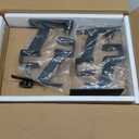 Extra-Large 45-Inch Wood Clamp On Desk Monitor Shelf with Spacious Storage Space - Fits 60-inch or Dual 32-inch Screens, C-Clamp Design with Rubber Pad, Max Load 44lbs