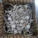 50PCS White Ball Bungee Cords, 6 Inch Heavy Duty Outdoor Bungee Cord with Balls, Tarp Tie Down Bungee Balls for Shelter, Camping, Cargo,Tent Poles UV Resistant（Ball Size 1 inch）
