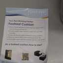 Foot Rest for Under Desk at Work, Adjustable Footrest for Office Chair & Gaming Chair,Ergonomic Footrest Pillow Desk Foot Stool with Washable Cover for Home, Airplane, Travel (Black)