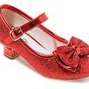 Amazon.com | Walofou Flower Red Girl Shoe Princess Shoes Girls' Flat for Toddler/Little Kid Girls' Shoes/Big Kid (2801 Red 9) | Flats