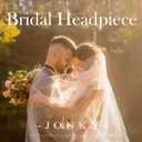 JONKY Gold Flower Hair Clip Bride Wedding Headpiece Bridal Hair Accessories for Women