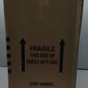 Wiosi Medium  Outdoor Fireplace Clay Chimineas with Chimney Rain Lids and Solid Metal Stands - Yellow Terracotta Chimenea - Rustic Fire Pit Chimnea 16 x 16 x 32-inch (Orange)