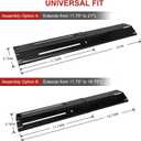 Universal Adjustable Grill Heat Plates/Heat Tents/Burner Covers/Heat Deflectors/BBQ Grill Heat Shields/Grill Cover Plates/Grill Diffusers for Gas Grill, Porcelain Steel Grill Replacement Parts (3Pack)