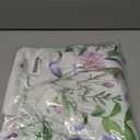 Horaldaily Spring Tablecloth 60x120 Inch, Wildflowers Floral Butterfly Washable Table Cover for Party Picnic Dinner Decor (White)