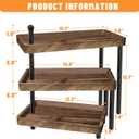 Serving Tray for Party, Cupcake Stand 3 Tiered Tray Stand Rotating Tiered Serving Tray Dessert Table Display Set Reusable Tiered Serving Platters for Cupcake, Veggie Fruit, Cookies, Dessert