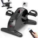 HOMGIM Under Desk Elliptical - Seated Elliptical Machine for Home Use & Seniors, Quiet Pedal Exerciser with LCD Monitor, Portable Leg Exerciser for Recovery & Office Fitness