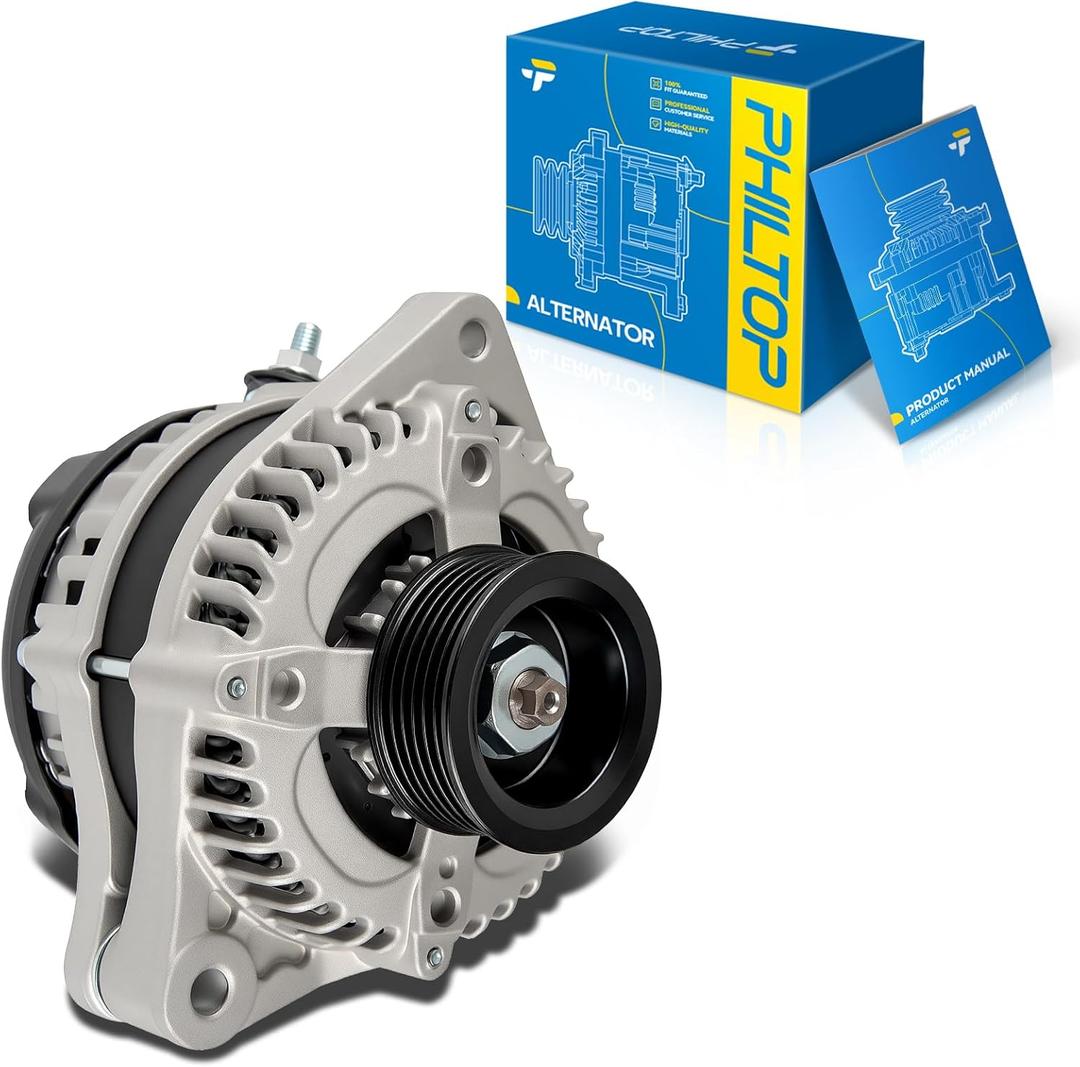 PHILTOP Alternator for Honda,Acura Odyssey 2005-2007, MDX 2003-2009, TL 2004-2008, Pilot 2005-2008, for Ridgeline 06-2008, RL 2005-2008 (11099N)