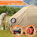 Inflatable Tents for Camping,Easy Blow Up Tent with Hand Pump,4 Seasons Waterproof Air Inflatable Camping Tent House for Family Weekend Camping, 9.8ft X 7.2 ft for 4-6 person