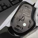 Wireless Keyboard and Mouse Combo, 2.4G Full Size Wave Keys Ergonomic Keyboard with Wrist Rest and 3-Level DPI Adjustable Wireless Ergonomic Mouse for Windows, Mac OS Desktop/Laptop/PC(Black)