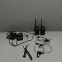 Walkie Talkies Rechargeable Long Range Two-Way Radios with Earpieces, 2-Way Radios UHF Handheld Transceiver Walky Talky with Flashlight Li-ion Battery and Charger 2 Pack
