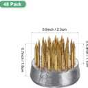 M METERXITY 12-Pack Flower Frog 0.9" Round Brass Flower Pins Flower Frog Holder Flower Arranger Fixed Tools Floral Frog for Arrangements Vase/Plant Decoration/Home Decor [1.1cm Pins]
