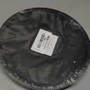 Black Decorative Wooden Tray for Kitchen Counter Bathroom Accessories Sink Vanity Trays Wood Riser Candle Pedestal Stand for Perfume Soap Trays Round Dining Coffee Table Small Rustic Home Decor Tray (10 inch)