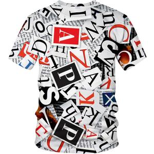 Novelty Men's Letters Printed T-Shirt Funny Graffiti Graphic Tee Shirt (X-Large, Red) Novelty Men's Letters Printed T-Shirt Funny Graffiti Graphic Tee Shirt (X-Large, Red)