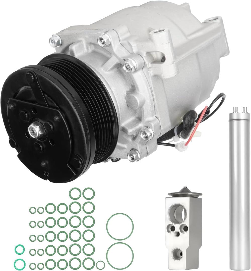 NEW Air Conditioning AC Compressor Component Kit complete For Honda Civic 1.8L Sedan-4 Door 2006-2011 2007 2008 2009 2010, ‎CO 4918AC, KT 4430, Conditioner