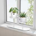 Window Sill Plant Shelf, 2-Tier Window Shelf for Plants, Window Plant Shelves, Desk Tabletop Windowsill Plant Display Stand for Living Room, Balcony, Kitchen