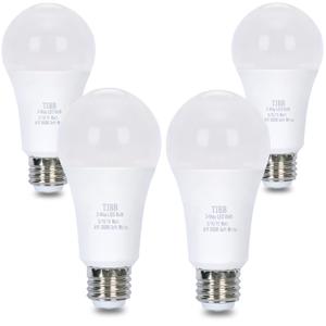 TJBB UL Listed 4-Pack 3 Way Light Bulbs Soft White 3000K 50 100 150 Watt Equivalent, Perfect for Reading, Standard A19 Indoor Led Bulb, 5/10/15 Watt Energy Efficient Bulb