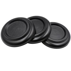 Piano Caster Cups Grand Piano Caster Cups Piano Leg Hardwood Cups Pads for Grand Piano (Wood Black, Set of 3)