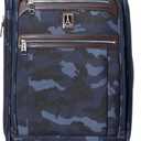 Travelpro Platinum Elite Softside Expandable Carry on Luggage, 8 Wheel Spinner Suitcase, USB Port, Suiter, Men and Women, Navy Camouflage, Carry On 21-Inch