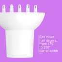 Conair Double Ceramic Universal Diffuser Attachment for Hair Dryer, Volumizing Universal Blow Dryer Diffuser for Frizz-Free Curls, Fits Dryers with Nozzles from 1.75" to 2.1", White