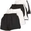 Ultra Performance Women's Running Shorts 4-Pack Athletic Workout Gym Shorts for Women, with Brief Liner S
