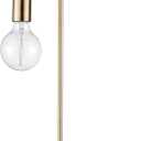 GLOBE Electric 67433 Holden 18" Table Lamp, Matte Brass, Modern, Night Stand, Bedroom Dcor, Living Room, Bedside Light