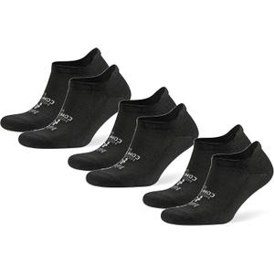 3 Pairs Balega Hidden Comfort Performance No Show Athletic Running Socks for Men and Women, Black, Small