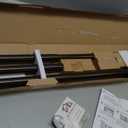 Bay Window Curtain Rods, HOTOZON 1 Inch Heavy Duty Curtain Rods for Bay Windows 36-72 Inch(Center Rod), 20-36 Inch Side Rods for Windows, Antique Bronze, Decorative Drapery Rods with End Cap Finials