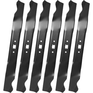 942-0741A Mower Blade for 21‘’ Deck, Compatible with T roy Bilt TB130 TB240 TB230 TB200 TB210 TB160, C raftsman M230 M250, C ub Cadet, M TD 21'' Mower, Replace 742-0741, 742-0741A, 942-0741, 6-Pack