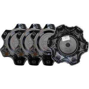Wheel Center Cap CAP066-CA American Outlaw Gloss Black Hub Cap 4PCS
