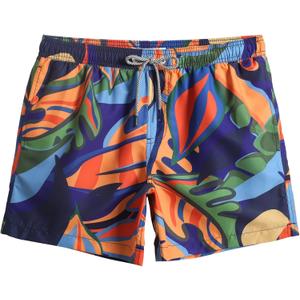 maamgic Mens Swim Trunks 5" Quick Dry Beach Shorts Bathing Suits with Mesh Lining Pockets, XS