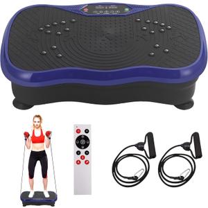 Vibration Plate Exercise Machine Fitness Platform for Lymphatic Drainage
120 Speeds 10 Programs Whole Body Vibrating Plate Shake Board with Resistance Bands for Home Gym Women Men Weight Loss