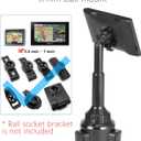 1Zero Solid GPS Cup Holder Mount for Garmin [Adjustable Arm], Replacement Car Truck Cupholder Ball Mount Compatible with Garmin Nuvi Drivesmart RV Dezl Drive Zumo Driveassist DriveLuxe Navigator