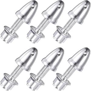 MECCANIXITY Propeller Adapter RC Plane Airplane Spinners, 3.17mm Aperture and 6mm Output Axle Propeller Adapter Saver for Shaft Brushless Motor Speed Controllers, Pack of 6
