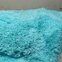 Extra Large Fluffy Area Rug for Bedroom Living Room, 9x12 Feet Teal Blue Modern Indoor Carpets Room Colorful Rugs, Plush Indoor Nursery Classroom Home Decor Bedside Rug with Non-Slip Bottom