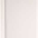 KINGFOM A4 Faux Leather Padfolio Ring Binder Business File Folder Document Holder with Card Holder (3 Ring Binder White)