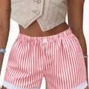 Boxer Shorts Gingham Shorts Y2K Beach Bottoms | Plaid Shorts Y2K Pajama Bottoms Two Pockets