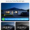 Outinput 3MP 2K No Drill Window Camera for Home Security, 2.4G&5GHz Surveillance Camera with Adjustable View Angle Mount, AI Color Night Vision, Person and Motion Detection, 24/7 Recording, Anti-Glare