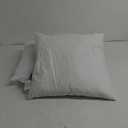 MIULEE Pillow Inserts 18x18 Inch Set of 2, Feather Mix Polycotton with Cotton Fabric Square Decorative Throw Pillows for Couch Bed Sofa