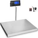 Fuzion Digital Shipping Scale for Packages 440LB x 10g, Heavy Duty Weight Scale for Postage, Stainless Steel Large Platform, Commercial Scale for Business, Postal Scale for Parcel/Small Dog (Silver)